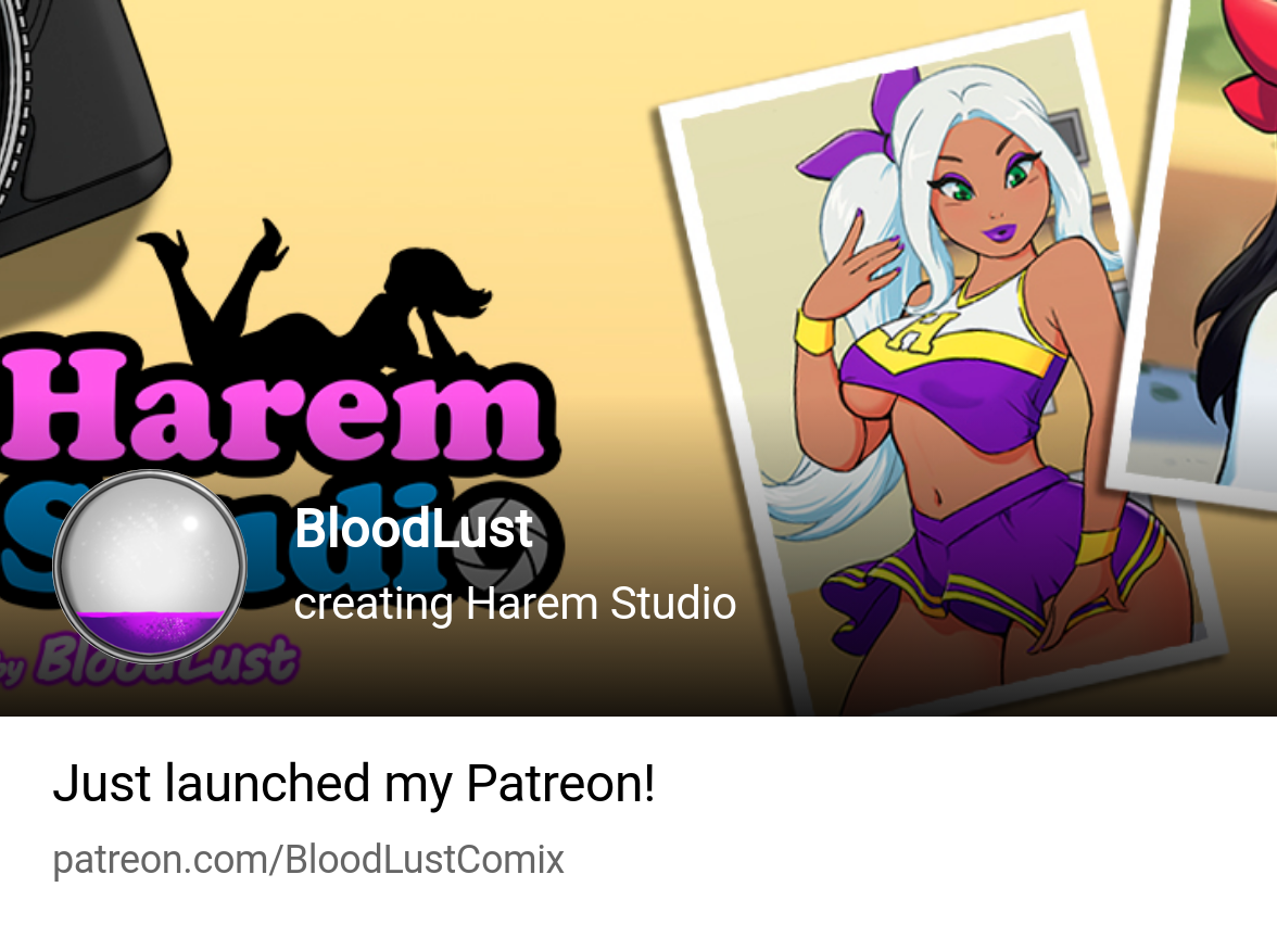 BloodLust | creating Harem Studio | Patreon