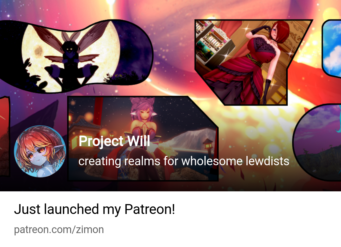 Project Will | creating realms for wholesome lewdists | Patreon