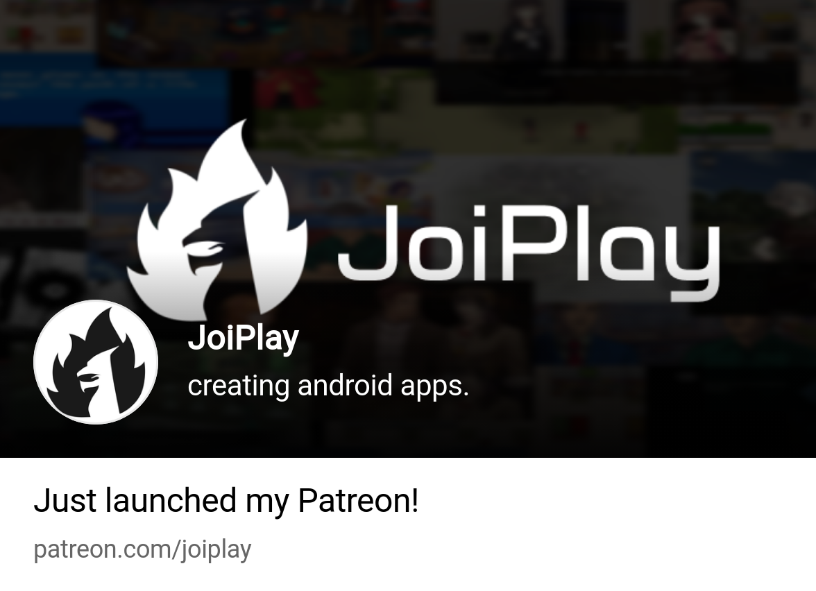 JoiPlay | creating android apps. | Patreon