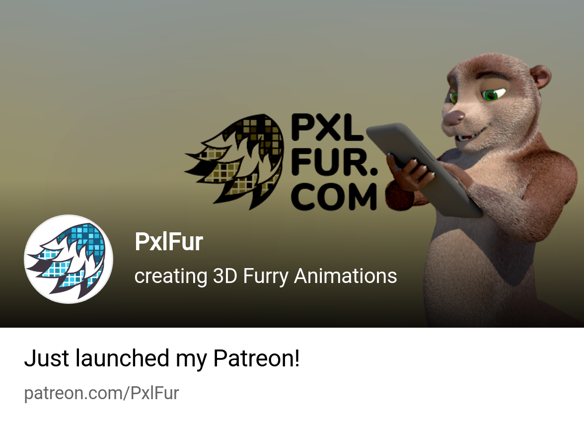 PxlFur | creating 3D Furry Animations | Patreon