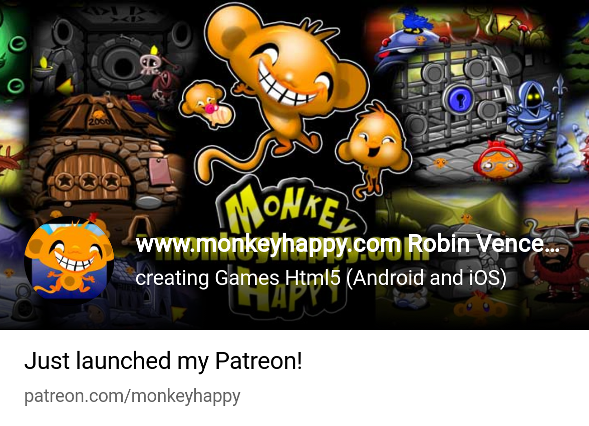 www.monkeyhappy.com Robin Vencel - (Pencilkids) | creating Games Html5 ( Android and iOS) | Patreon