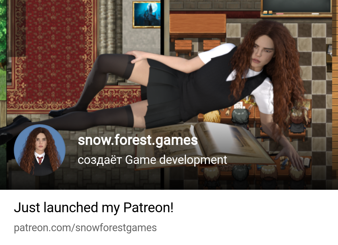 snow.forest.games | создаёт Game development | Patreon