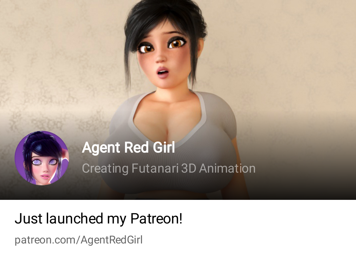 Agent Red Girl | Creating Futanari 3D Animation | Patreon