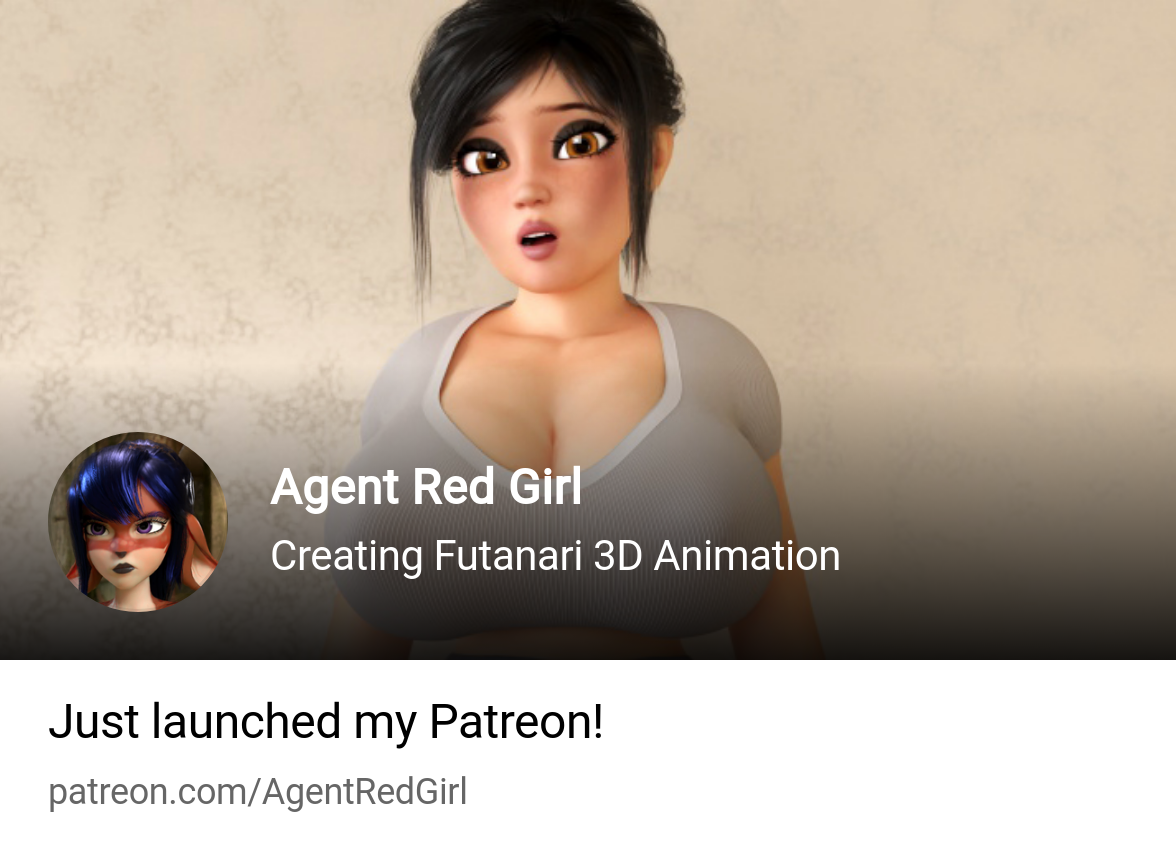 Agent Red Girl | Creating Futanari 3D Animation | Patreon