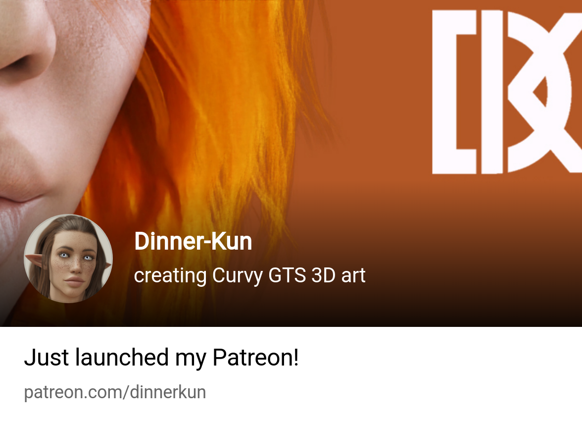 Dinner-Kun | creating Curvy GTS art | Patreon