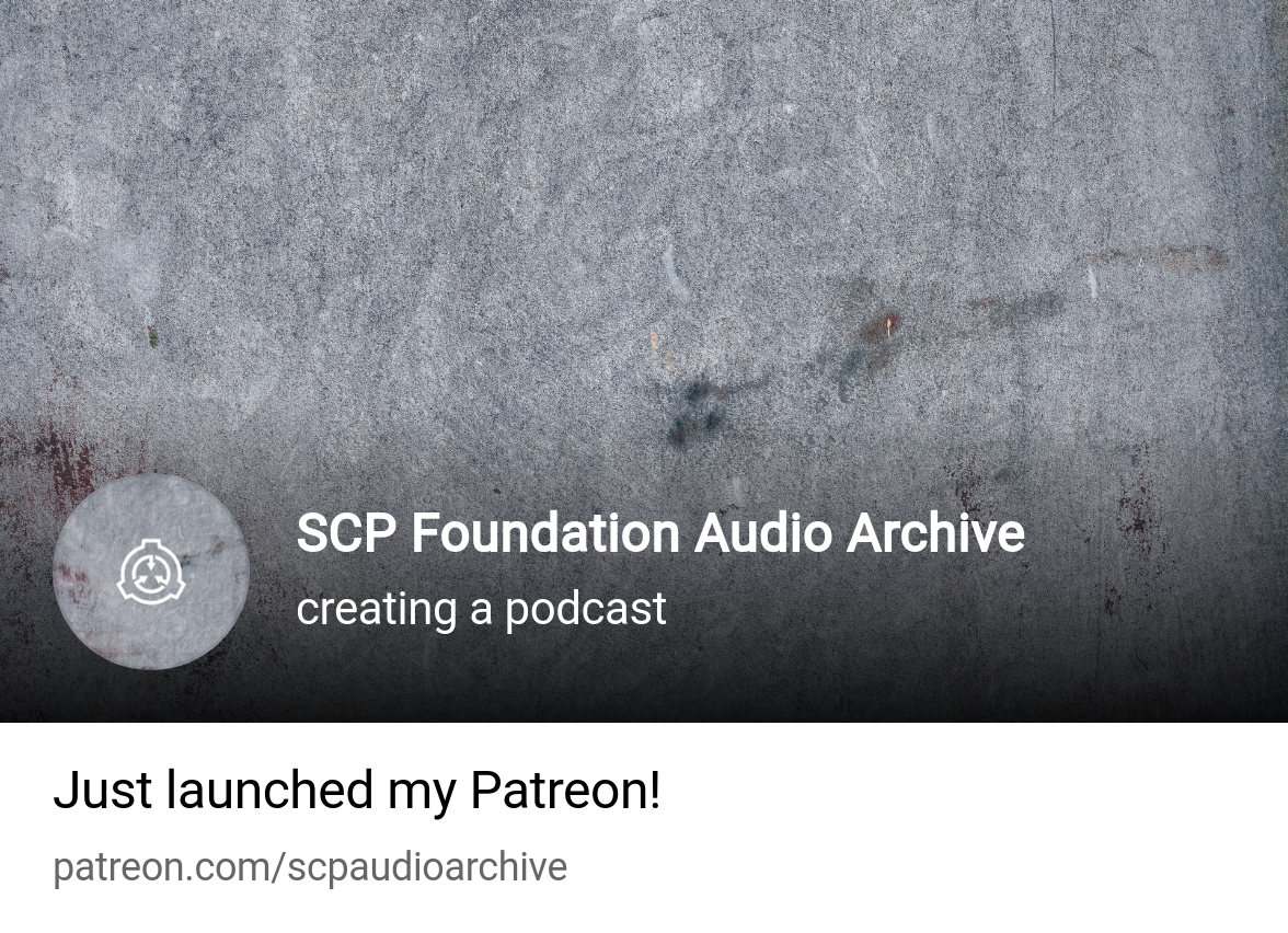 Patreon Exclusive — The SCP Foundation Database