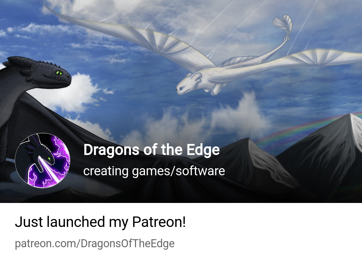 Dragons of the Edge | creating games/software | Patreon