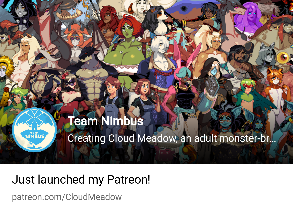 Team Nimbus | Creating Cloud Meadow, an adult monster-breeding game! |  Patreon