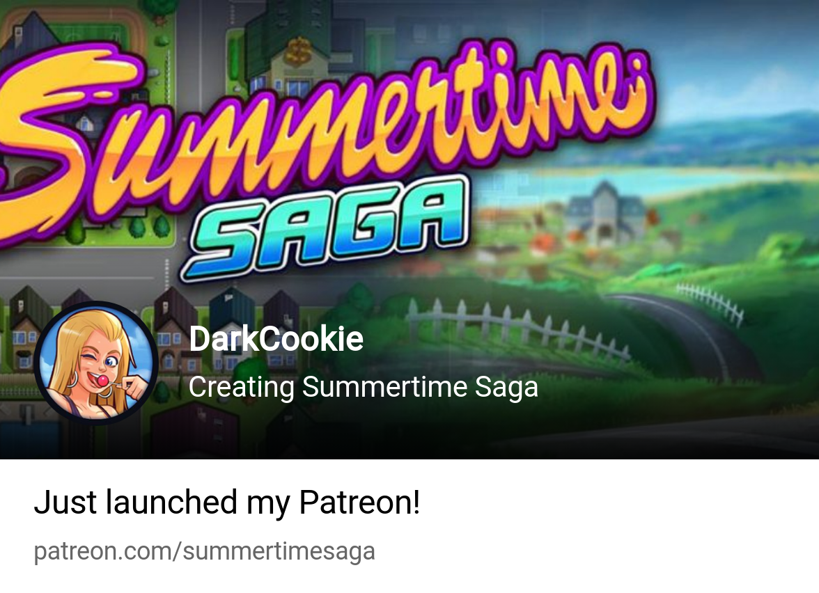 DarkCookie | Creating Summertime Saga | Patreon