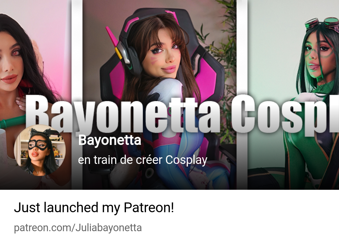 Bayonetta | en train de créer Cosplay | Patreon