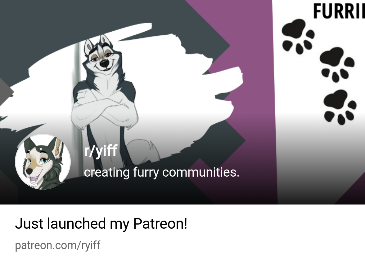 r/yiff | creating furry communities. | Patreon