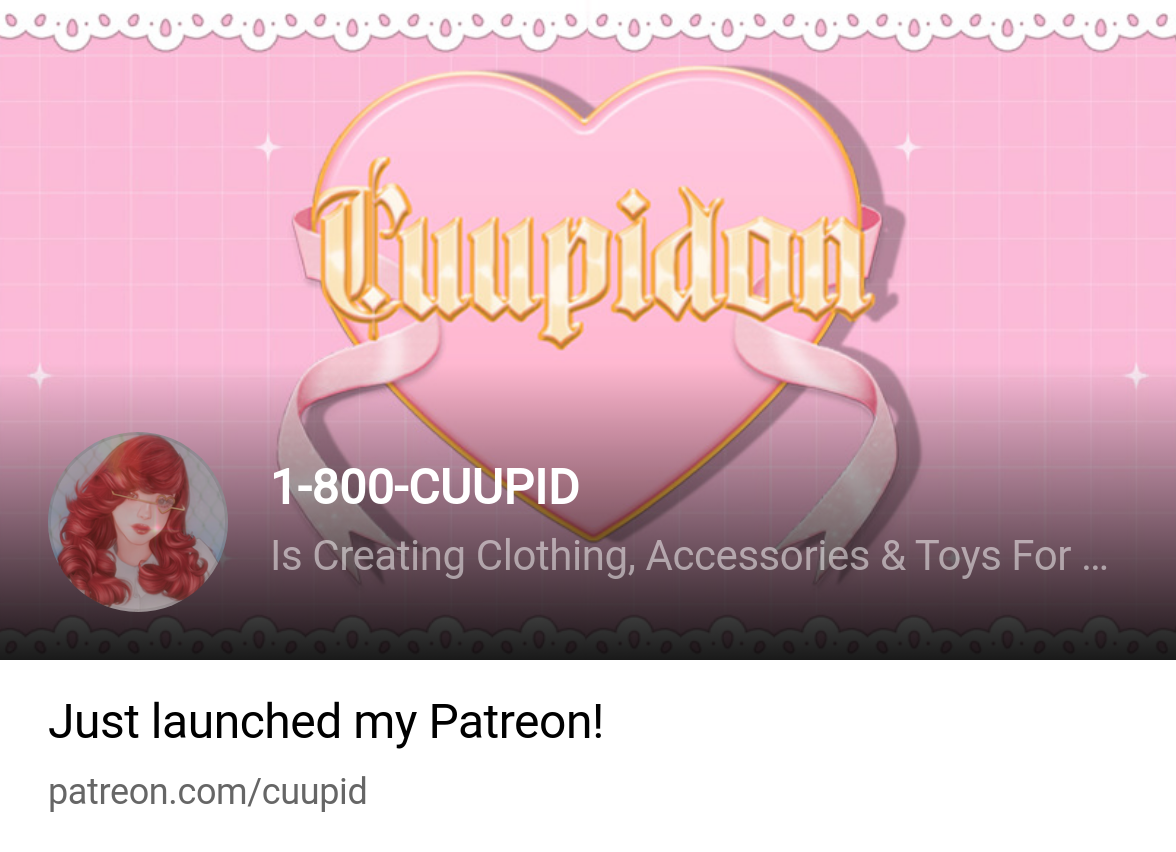 1-800-CUUPID, Is Creating Clothing, Accessories & Toys For Sims