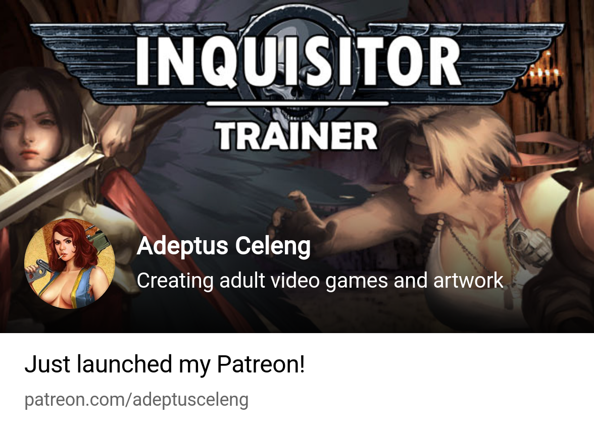 Adeptus Celeng | Creating adult video games and artwork | Patreon