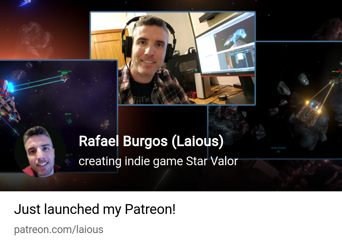 Rafael Burgos (Laious) | creating indie game Star Valor | Patreon