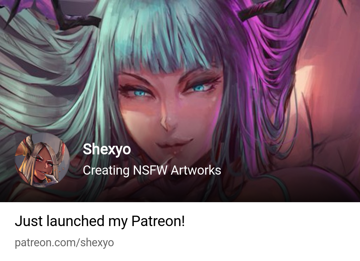 Shexyo | Creating NSFW Artworks | Patreon