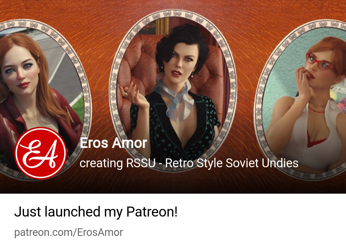 Eros Amor | creating RSSU - Retro Style Soviet Undies | Patreon