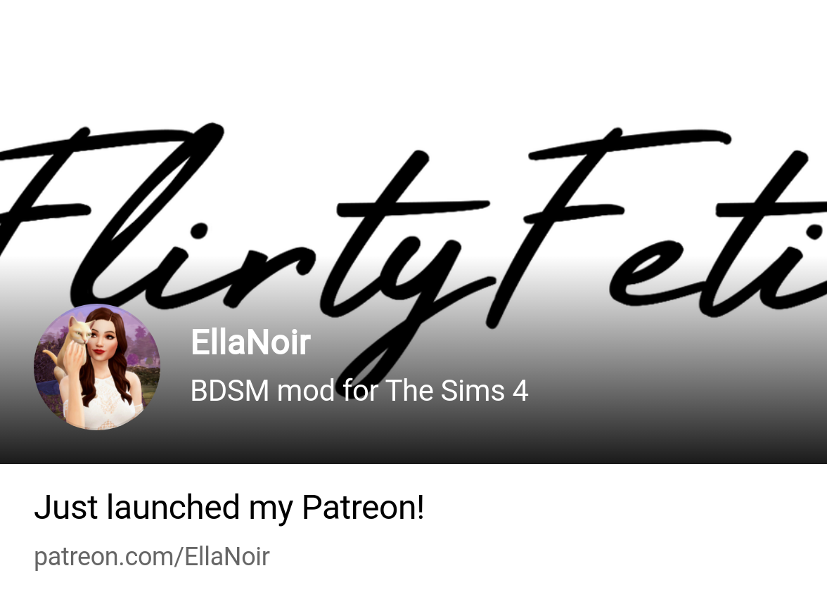 EllaNoir | BDSM mod for The Sims 4 | Patreon