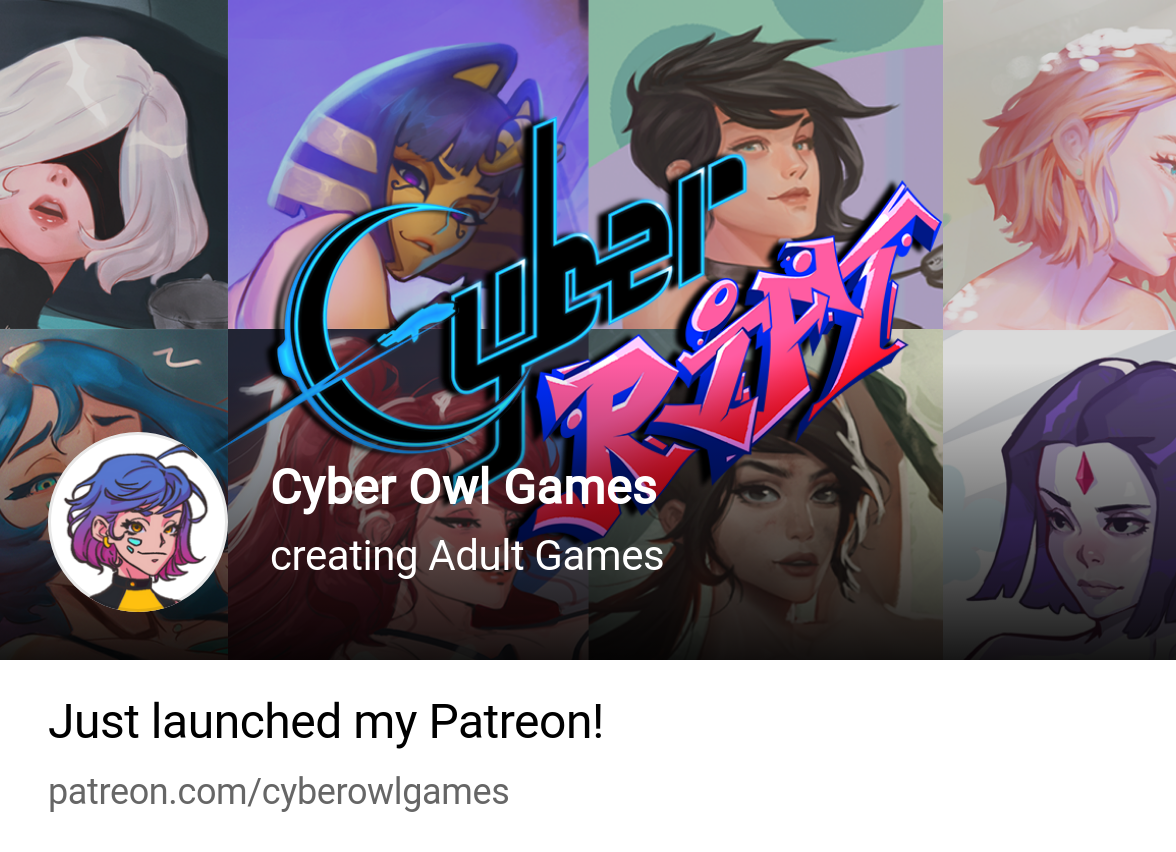 Cyber Owl Games | creating Adult Games | Patreon