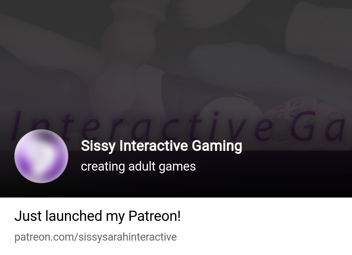 Sissy Interactive Gaming | creating adult games | Patreon