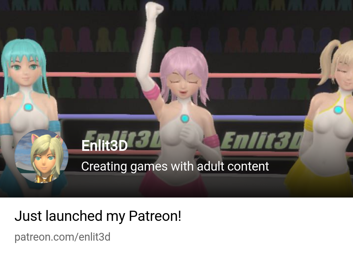 Enlit3D | Creating games with adult content | Patreon