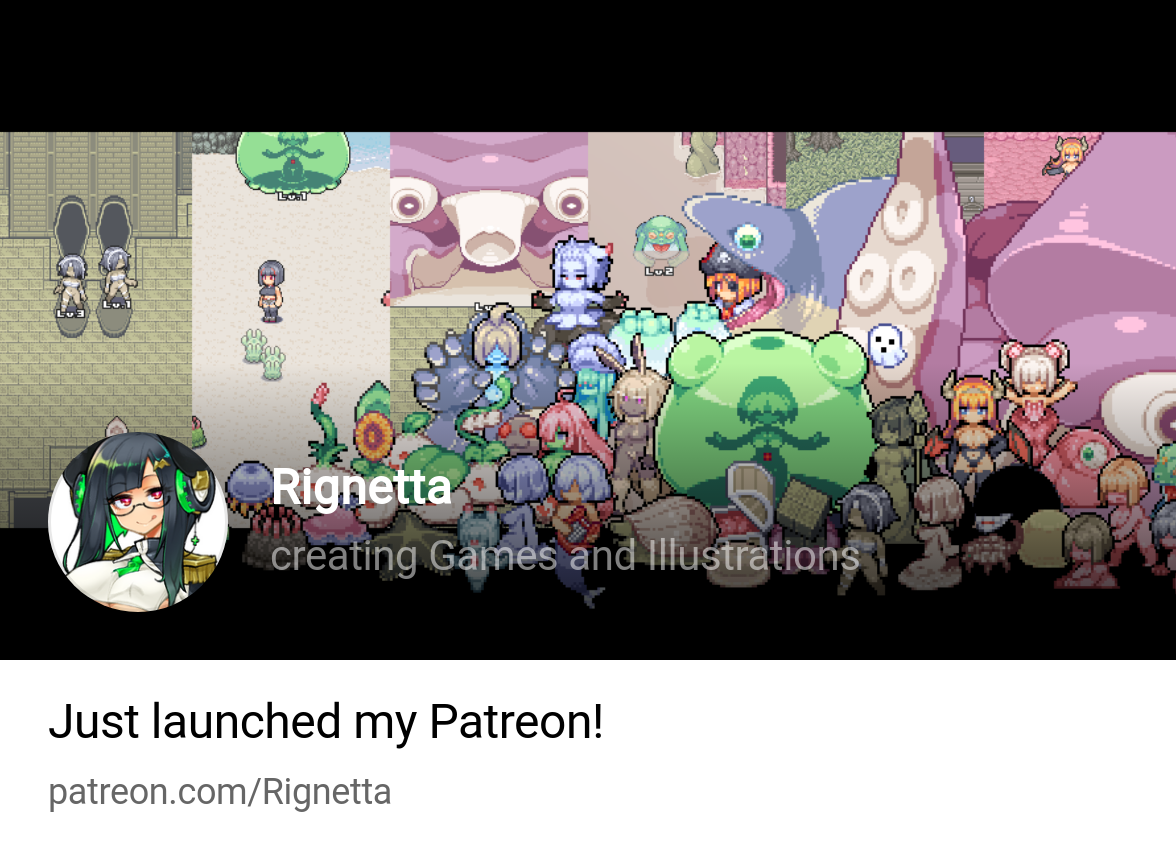 Rignetta | creating Games and Illustrations | Patreon
