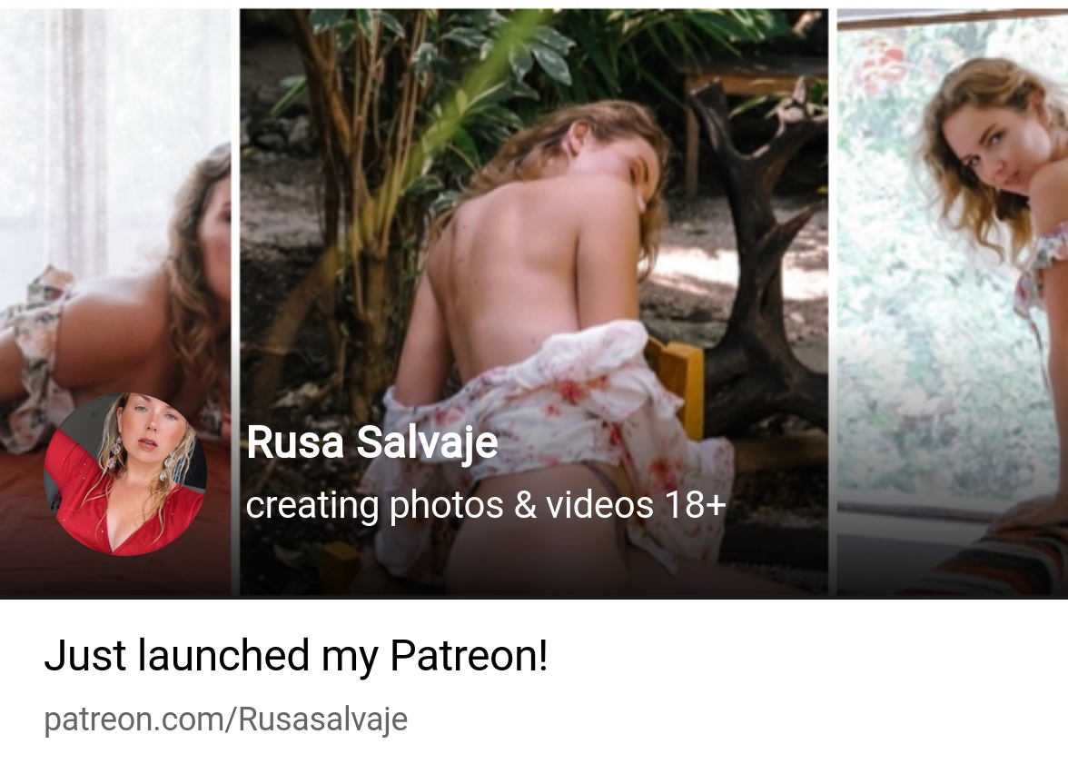 Rusa Salvaje | creating photos & videos 18+ | Patreon