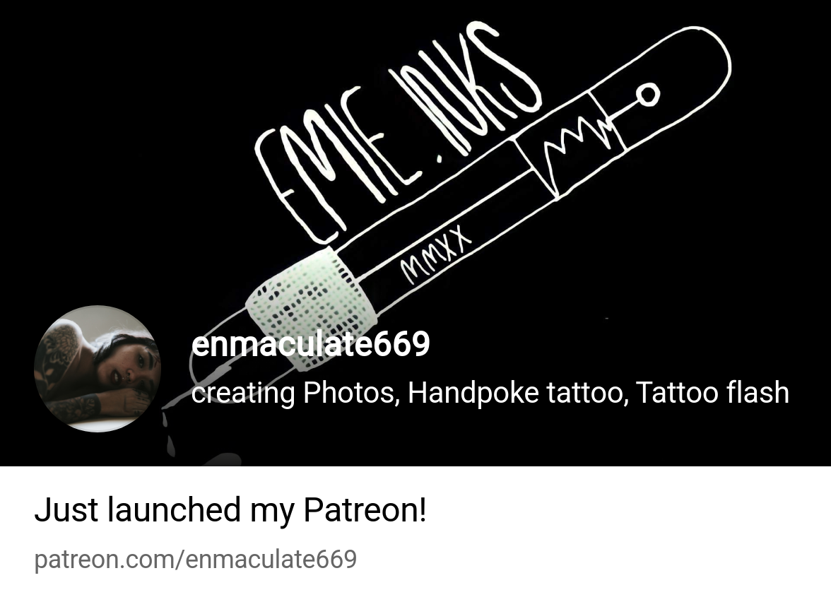 enmaculate669 | creating Photos, Handpoke tattoo, Tattoo flash | Patreon
