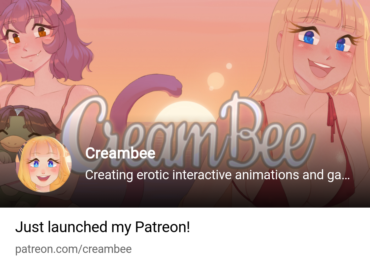 Creambee | Creating erotic interactive animations and games | Patreon