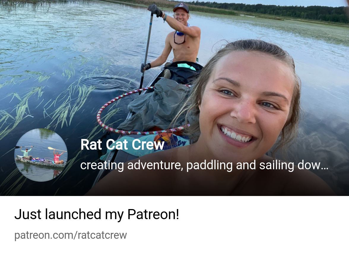 Rat Cat Crew | creating adventure, paddling and sailing down the  Mississippi Ri | Patreon