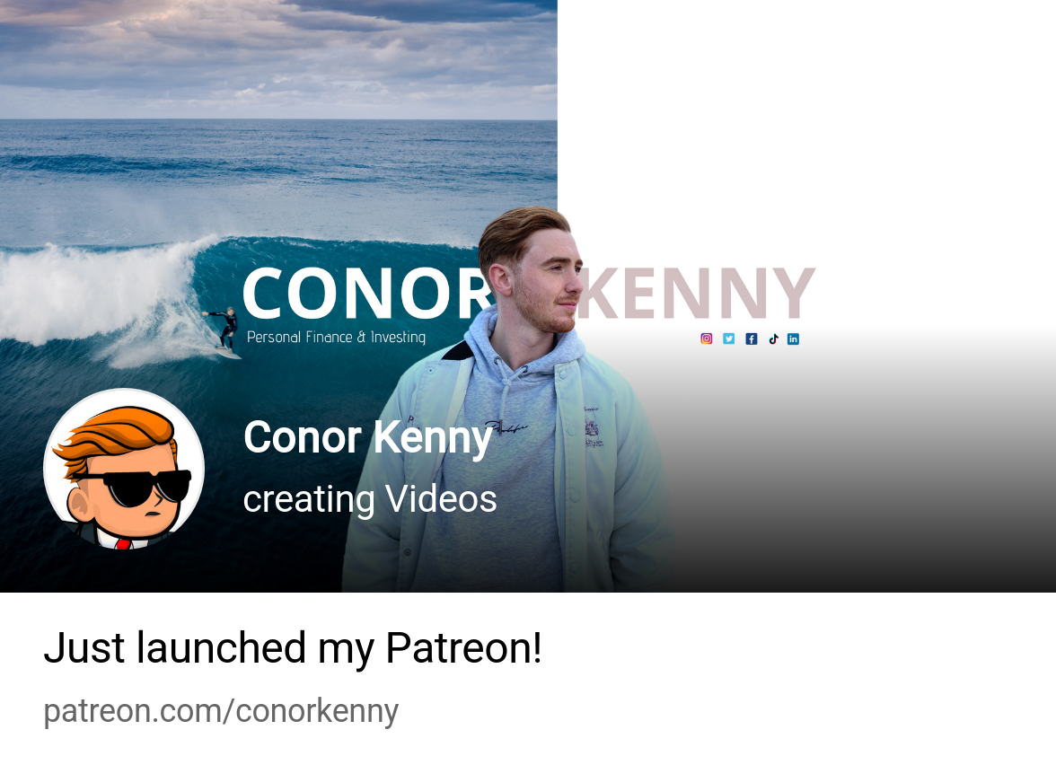 Conor Kenny | creating Videos | Patreon