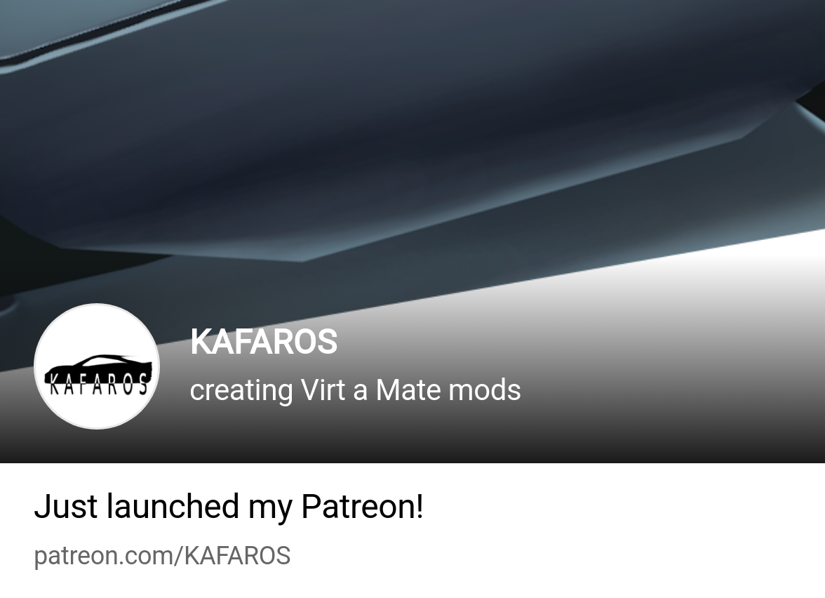 KAFAROS | creating Virt a Mate mods | Patreon