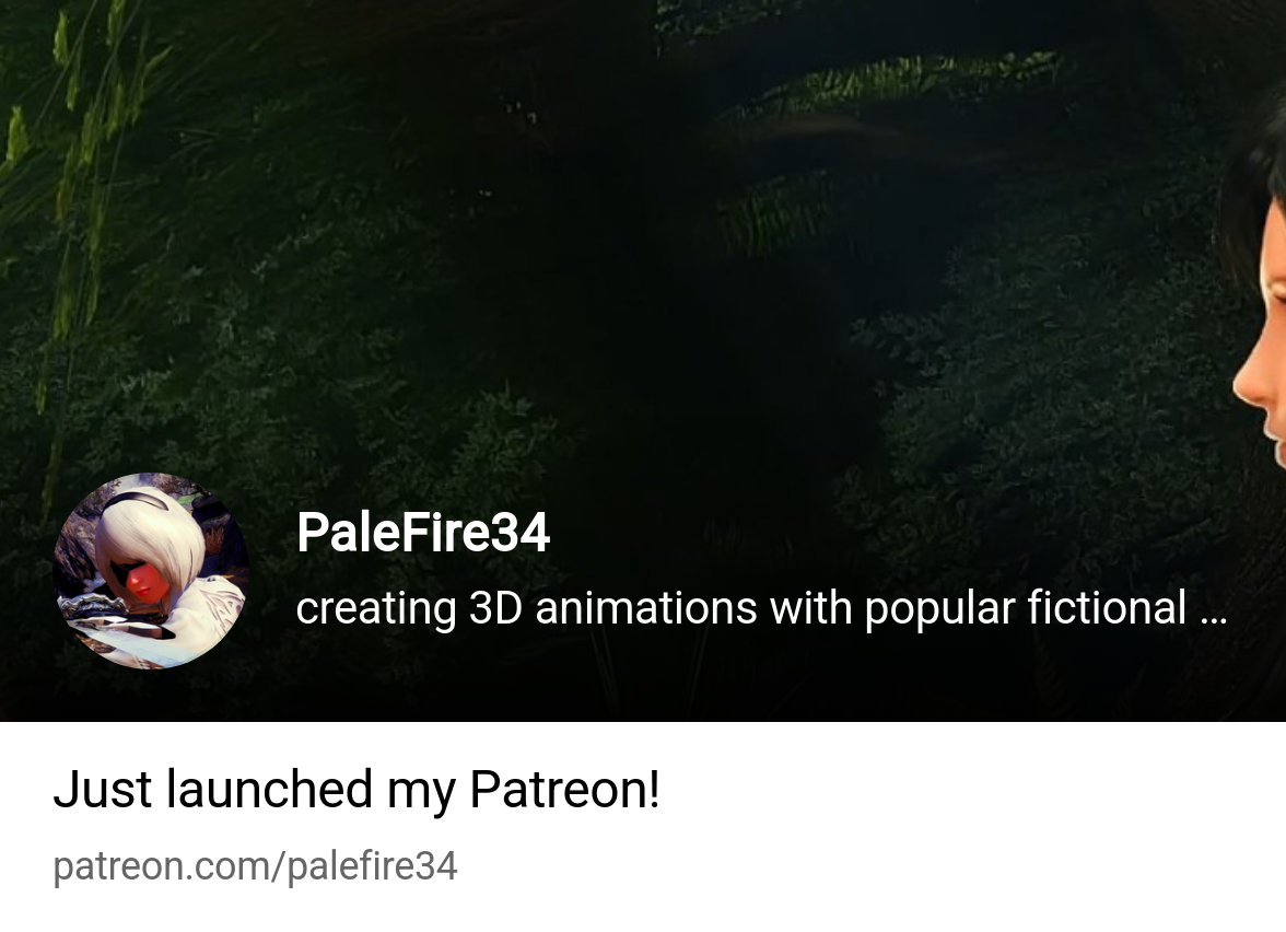 PaleFire34 | creating 3D adultnsfw videos starring fictional characters |  Patreon