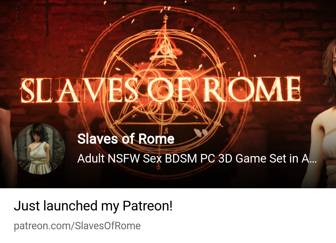 Slaves of Rome | Creating (NSFW) Adult 