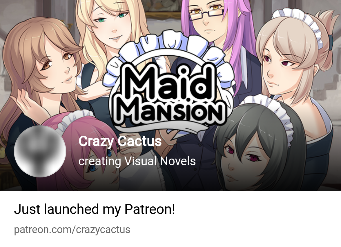 Crazy Cactus | creating Visual Novels | Patreon