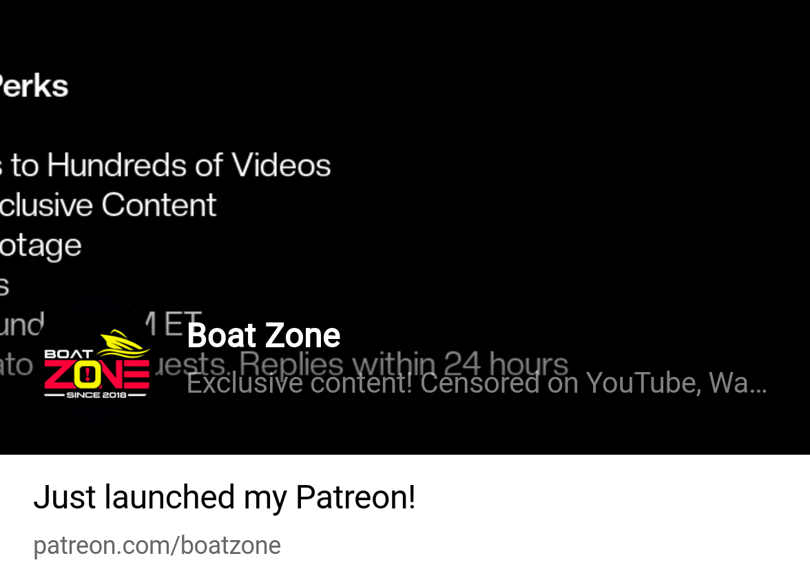 Boat zone patreon