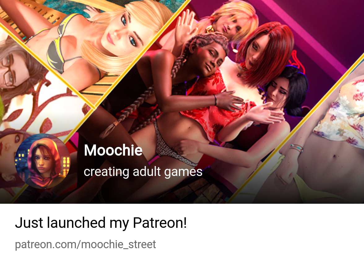 Moochie | creating adult games | Patreon