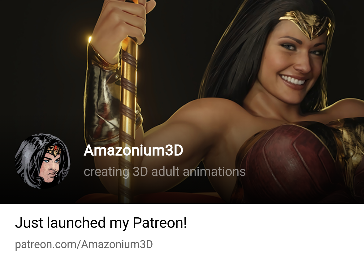Amazonium3D | creating 3D adult animations | Patreon
