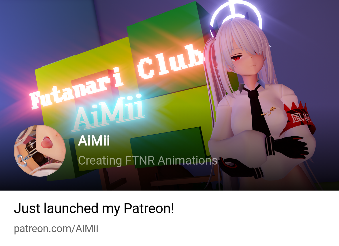AiMii | Creating MMD Futanari Animation | Patreon