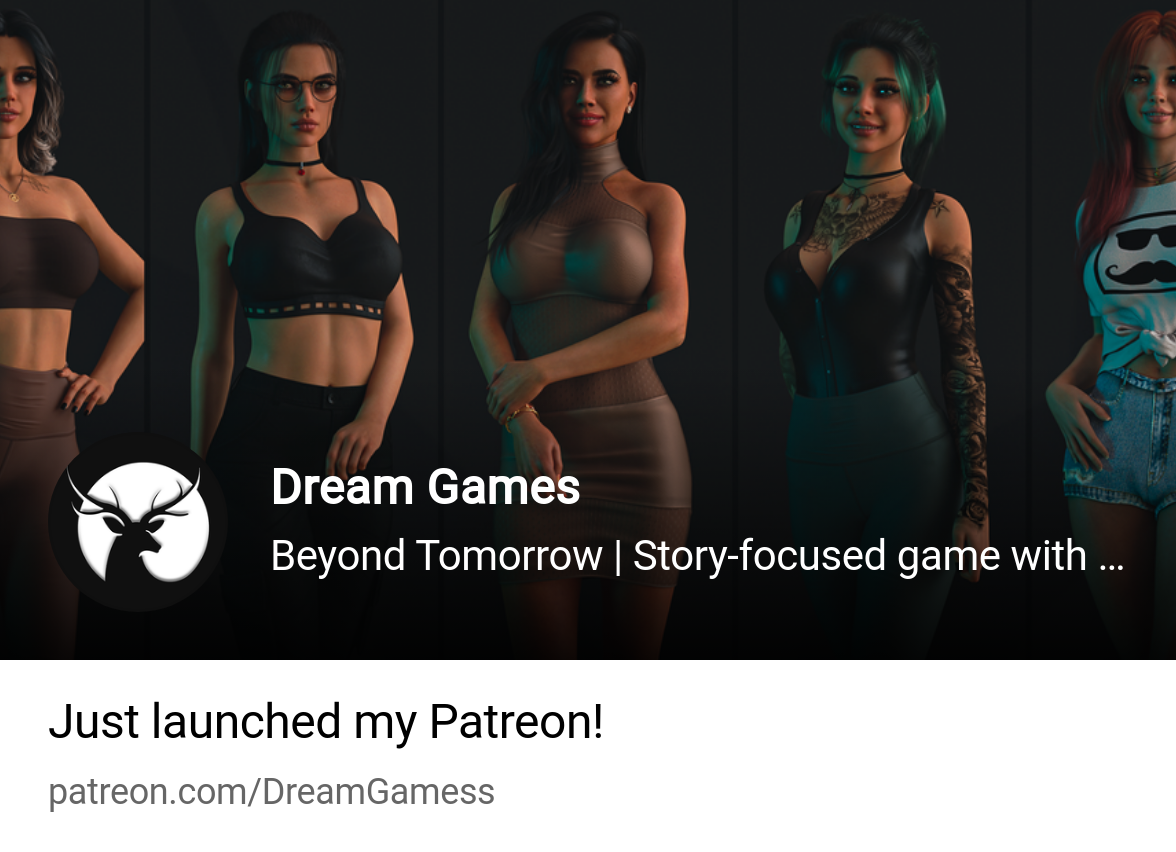 Dream Games | Beyond Tomorrow | Story-focused game with adult elements |  Patreon