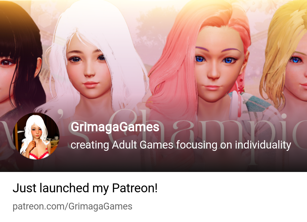 GrimagaGames | creating Adult Games focusing on individuality | Patreon