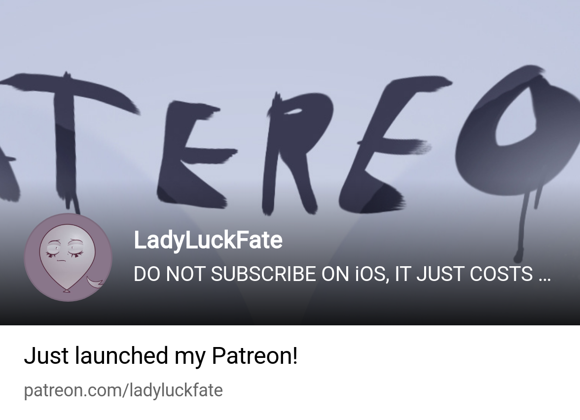 LadyLuckFate | creating Expansion Art and Animation | Patreon