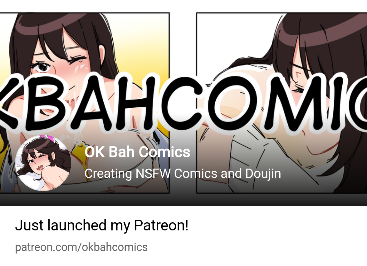 OK Bah Comics | Creating NSFW Comics and Doujin | Patreon