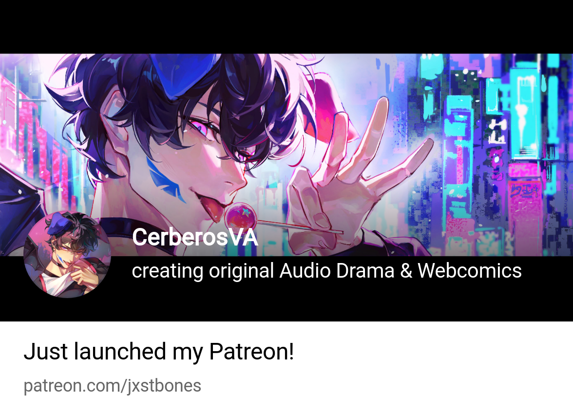 CerberosVA | creating original Audio Drama & Webcomics | Patreon