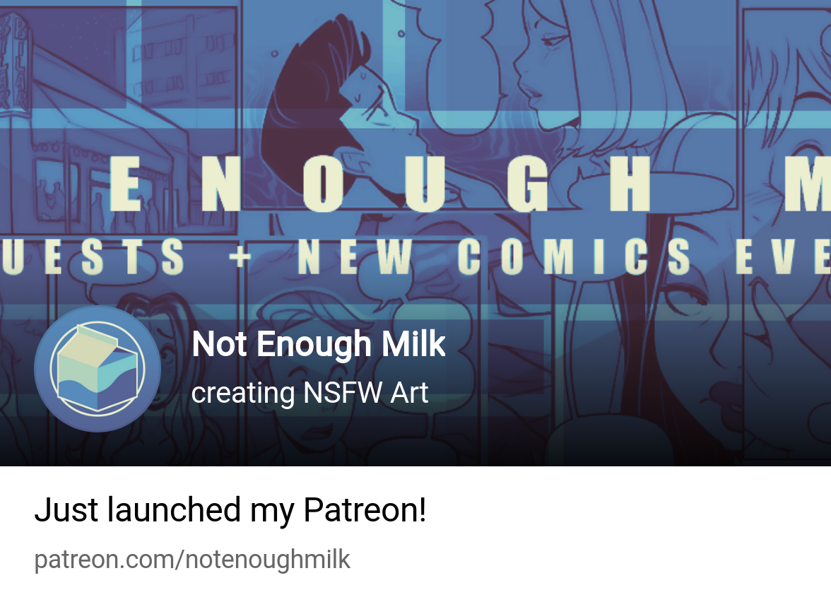 Not Enough Milk | creating NSFW Art | Patreon