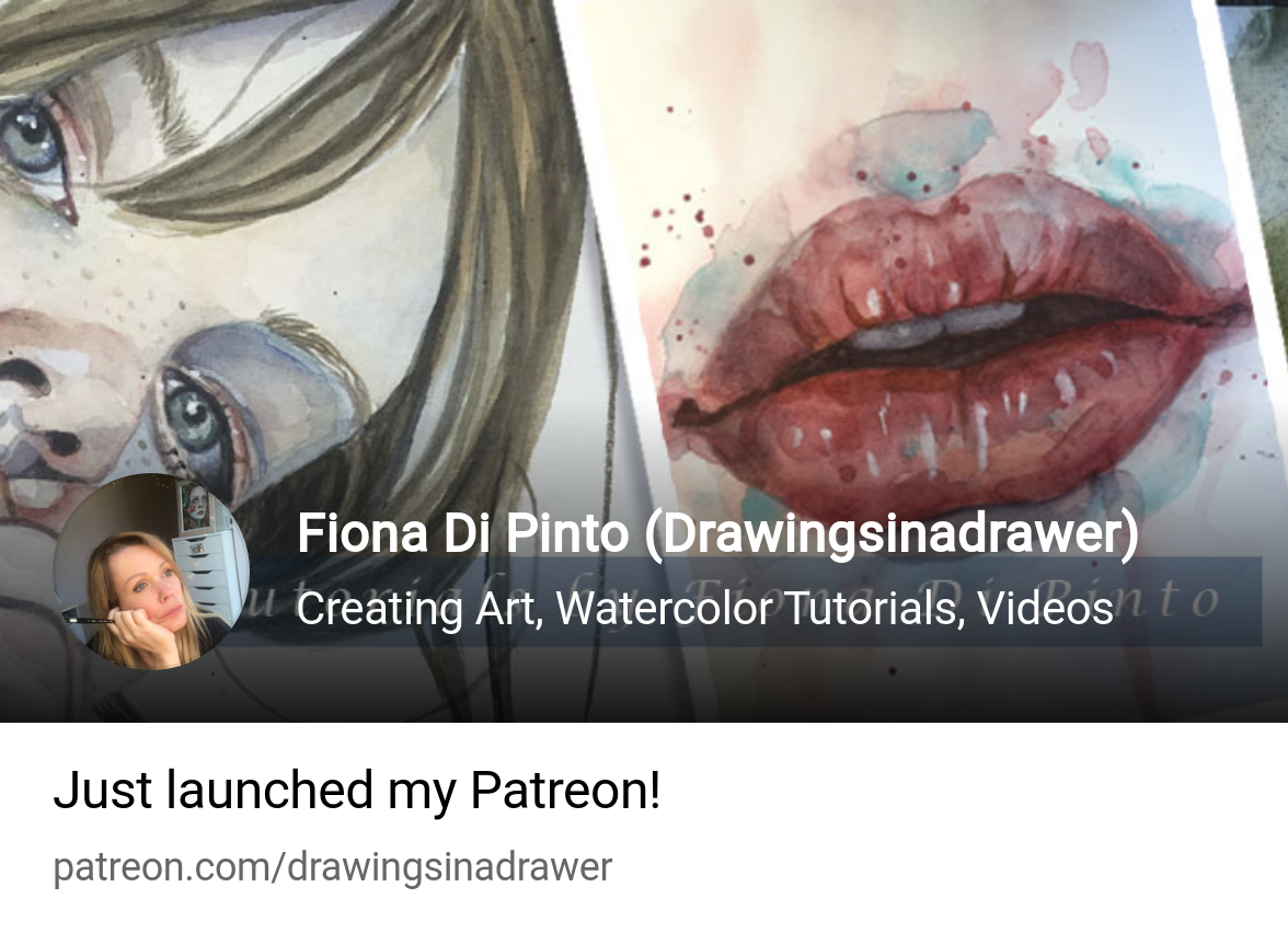 Fiona Di Pinto (Drawingsinadrawer) | Creating Art, Watercolor Tutorials,  Videos | Patreon