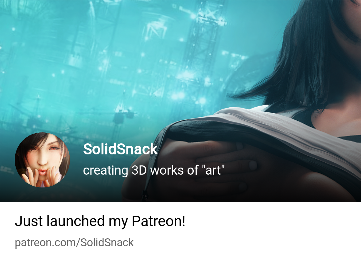 SolidSnack | creating 3D works of art | Patreon