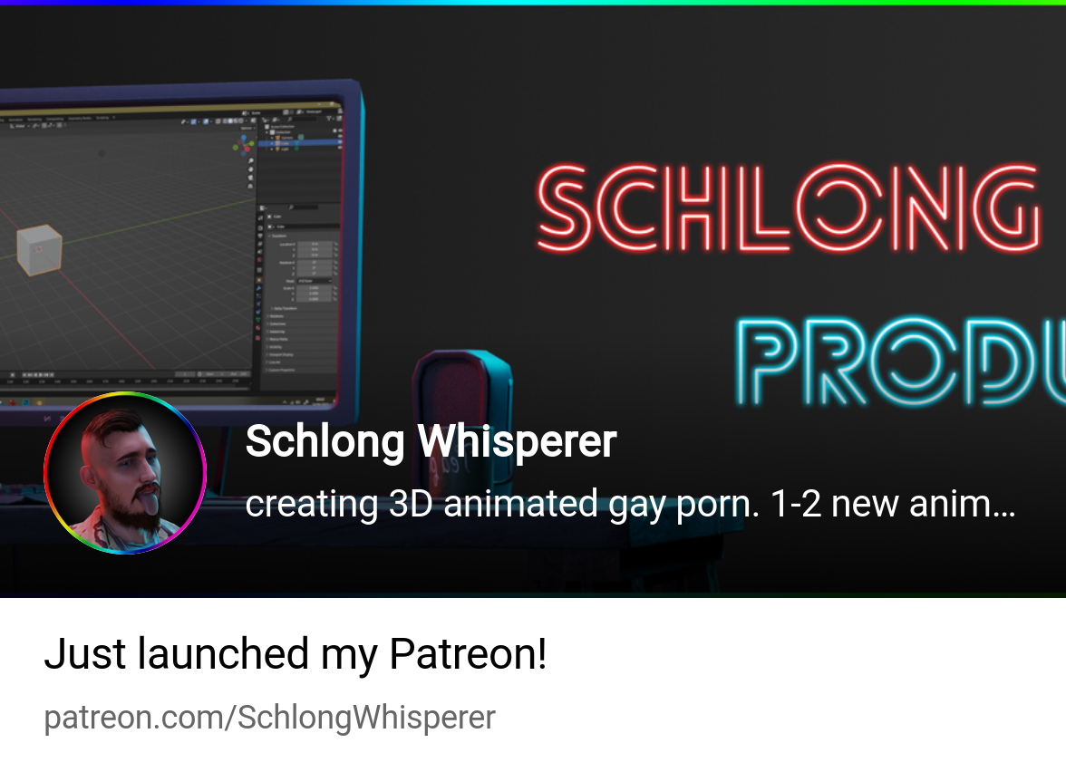 Schlong Whisperer | creating 3D animated gay porn. 1-2 new animations every  month | Patreon