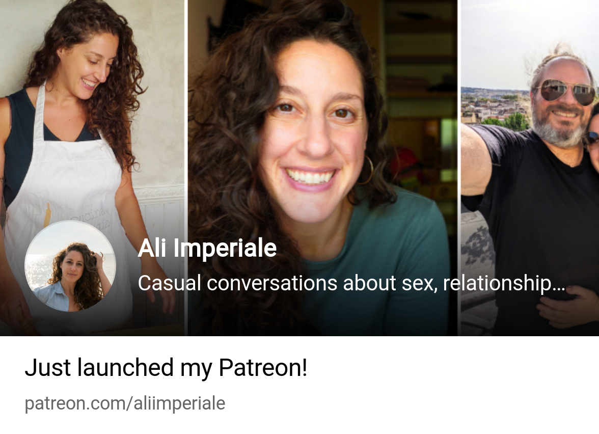 Ali Imperiale | Casual conversations about sex, relationships & other fun  stuff | Patreon