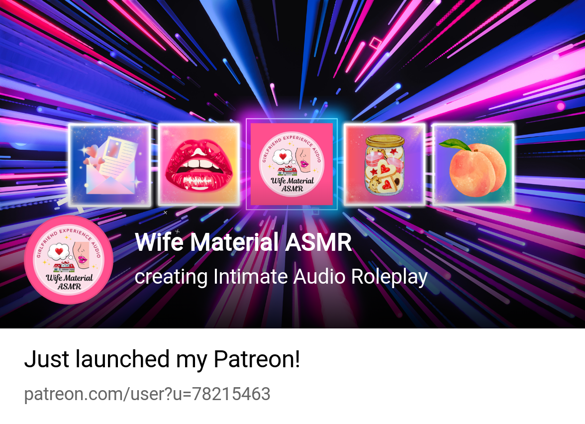 Wife Material ASMR | creating Intimate Audio Roleplay | Patreon