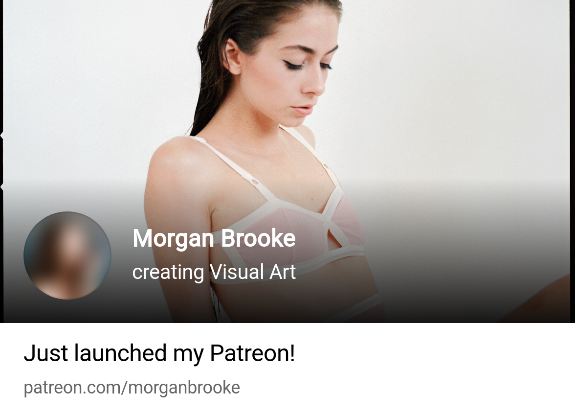 Morgan Brooke | creating Visual Art | Patreon